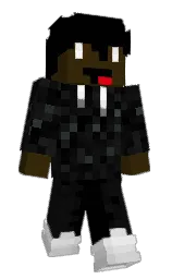 black and clinker Minecraft skin — Slim model