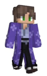 royal purple and studio Minecraft skin — Slim model — first worn by Dark_Lightning