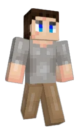 RealEmil's Minecraft skin wearing the Purple Heart cape