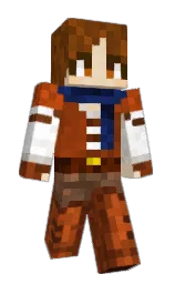 spice and white Minecraft skin — Slim model — first worn by BubblySea
