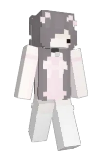 damselised Minecraft avatar full body