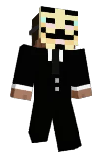 darkced Minecraft avatar full body