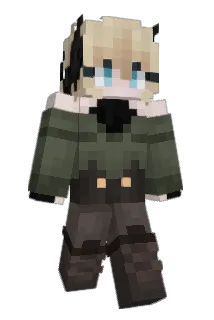 dashked Minecraft avatar full body