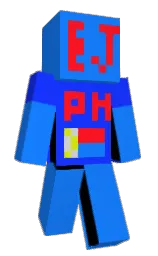 dodger blue and blue Minecraft skin — Classic model
