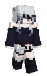 mirage and athens gray Minecraft skin — Slim model