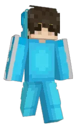 curious blue and picton blue Minecraft skin — Classic model
