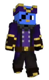 dodger blue and night rider Minecraft skin — Classic model — first worn by Etern1ty_0_