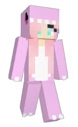 ZeroLeft's Minecraft skin wearing the Pan cape