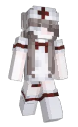 Minecraft-Skin in ghost und martini — Modell: Schmal