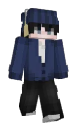 Roby_010's Minecraft skin wearing the Purple Heart cape