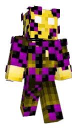 black and purple Minecraft skin — Classic model — first worn by cheeser_CAT