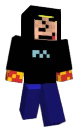 FireMage01's Minecraft skin wearing the 15th Anniversary cape