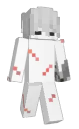 alabaster and concrete Minecraft skin — Slim model