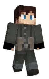 lunar green and black Minecraft skin — Classic model — first worn by Michel0615