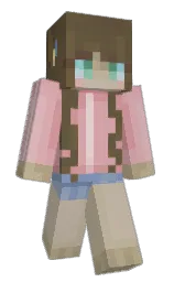 bison hide and careys pink Minecraft skin — Slim model