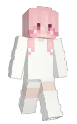 black white and cupid Minecraft skin — Slim model — first worn by dec7th