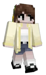 wheatfield and citrine white Minecraft skin — Classic model — first worn by Mihnaa