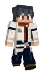 pearl bush and blue charcoal Minecraft skin — Slim model — first worn by azhapu