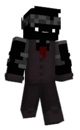 black and thunder Minecraft skin — Classic model