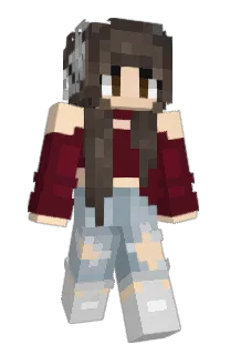 Front of Meggann's skin