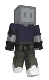 MadFusion's Minecraft skin wearing the Vanilla cape