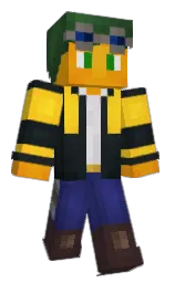 shark and ripe lemon Minecraft skin — Slim model