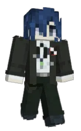 promoee's Minecraft skin wearing the Purple Heart cape