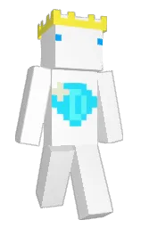 white and gorse Minecraft skin — Classic model — first worn by d1amondzx