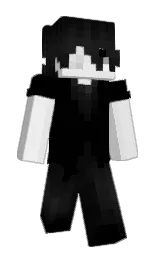 black and gallery Minecraft skin — Slim model