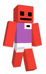 red orange and wisteria Minecraft skin — Classic model