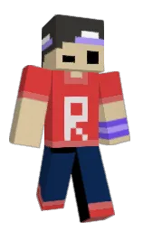 RRtron's Minecraft skin wearing the Cherry Blossom cape