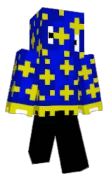 black and white Minecraft skin — Classic model — first worn by Luci_reamer