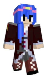 temptress and desert sand Minecraft skin — Slim model — first worn by MCROWCA