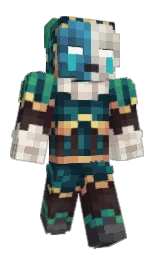 firefly and nile blue Minecraft skin — Classic model — first worn by frostyjoker4172