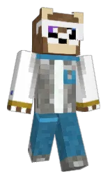 Pandering29's Minecraft skin wearing the Pan cape