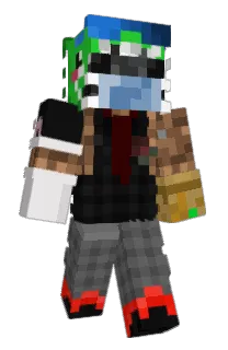 Front of Harvial's skin