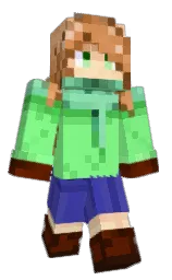 mint green and tequila Minecraft skin — Classic model