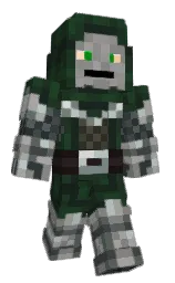 green kelp and racing green Minecraft skin — Classic model — first worn by Luna161