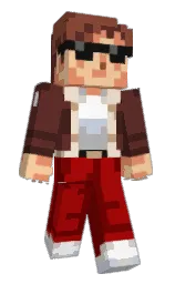 SuperMarioGamer's Minecraft skin wearing the Vanilla cape