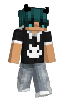 Front of Rayninng's skin