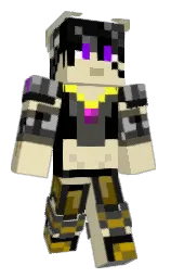 raffia and black Minecraft skin — Classic model — first worn by presto7986