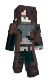 Antylopa's Minecraft skin wearing the Migrator cape