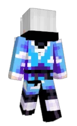 black and alto Minecraft skin — Slim model — first worn by AdamTheHedgehog