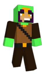 graphite and screamin' green Minecraft skin — Classic model — first worn by Totininja_