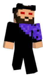 black and tacao Minecraft skin — Classic model — first worn by 1r56