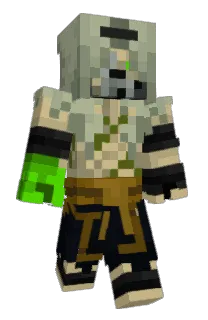 Front of VackHalm's skin