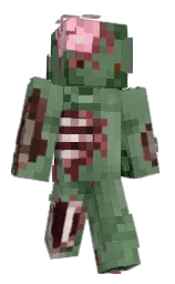 Minecraft-Skin in cactus und glade green — Modell: Klassisch — zuerst getragen von TomatoBorito