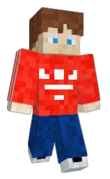 white and deep sapphire Minecraft skin — Classic model — first worn by lolokmr
