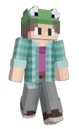 Froggyboo's Minecraft skin wearing the 15th Anniversary cape