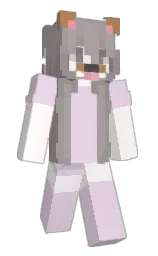prim and rose white Minecraft skin — Slim model